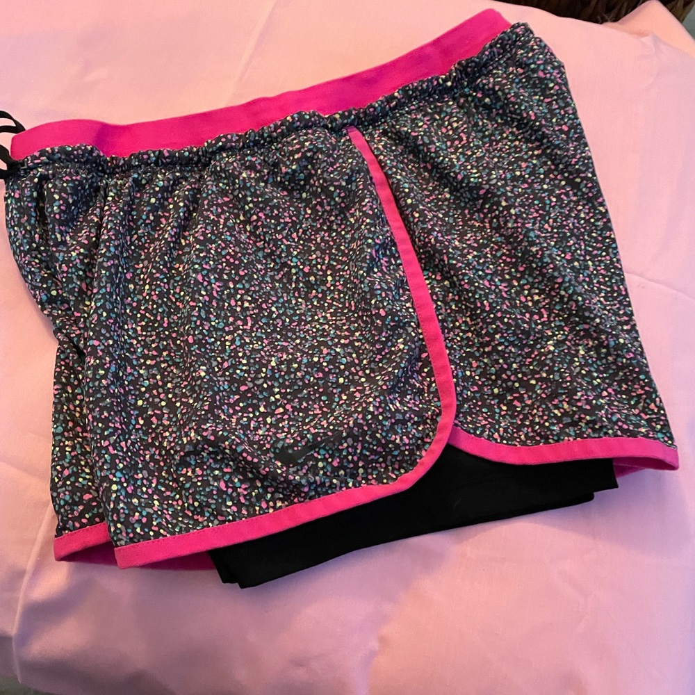 Nike shorts with added black short.